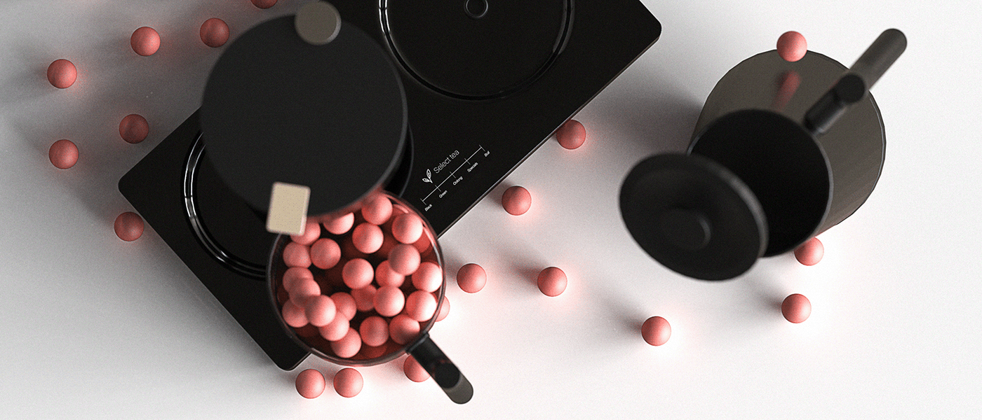 intelligence，tea set，conceptual design，app，