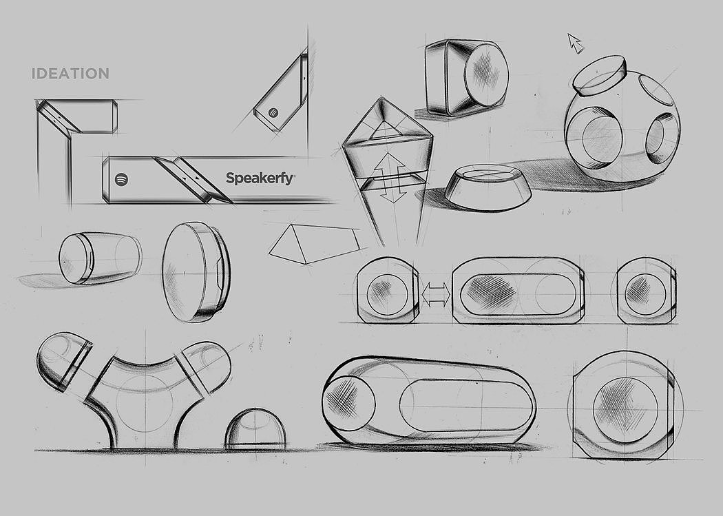 Modular speaker，Digital，product design，industrial design，