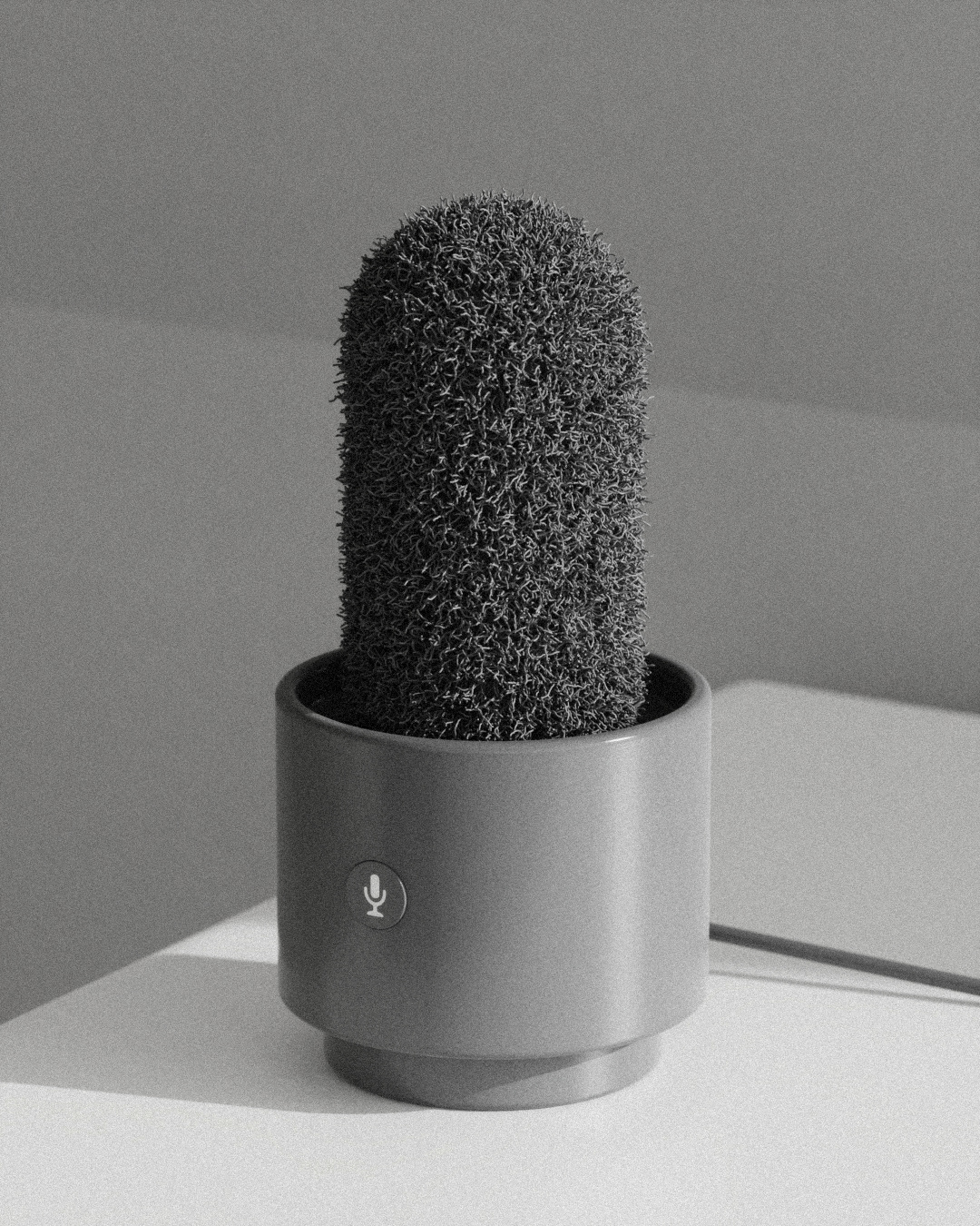 Desktop microphone，Plant Pot，Flowerpot，