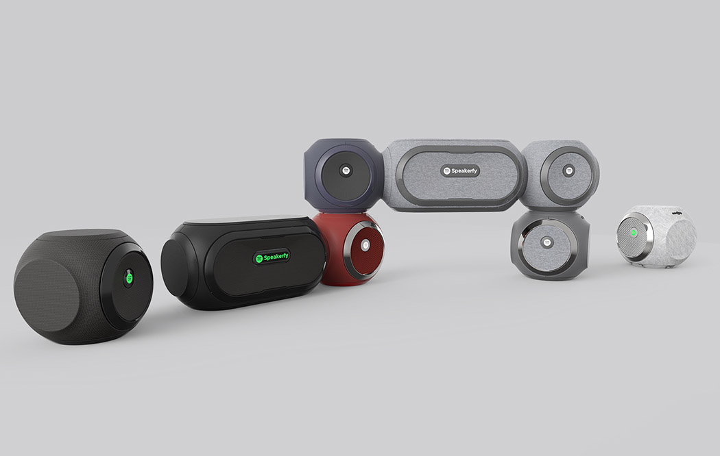 Modular speaker，Digital，product design，industrial design，