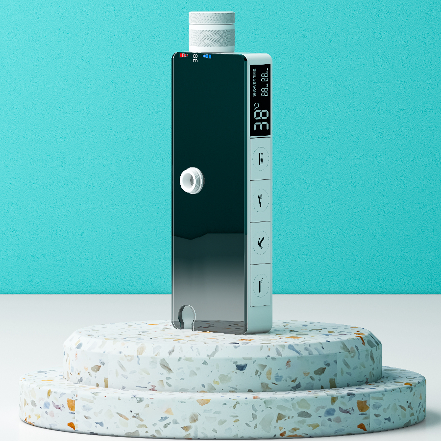 This shower is plain.，