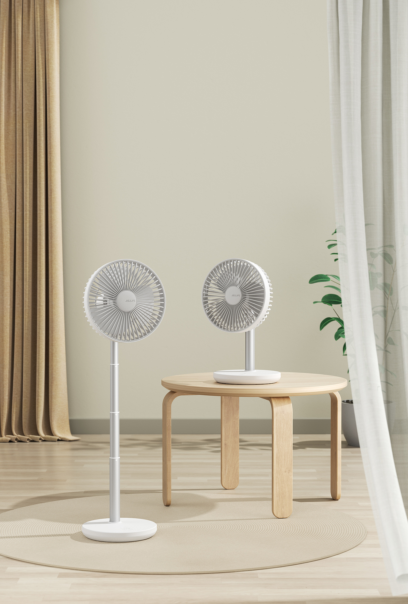 Product rendering，Small fan，Several elements，