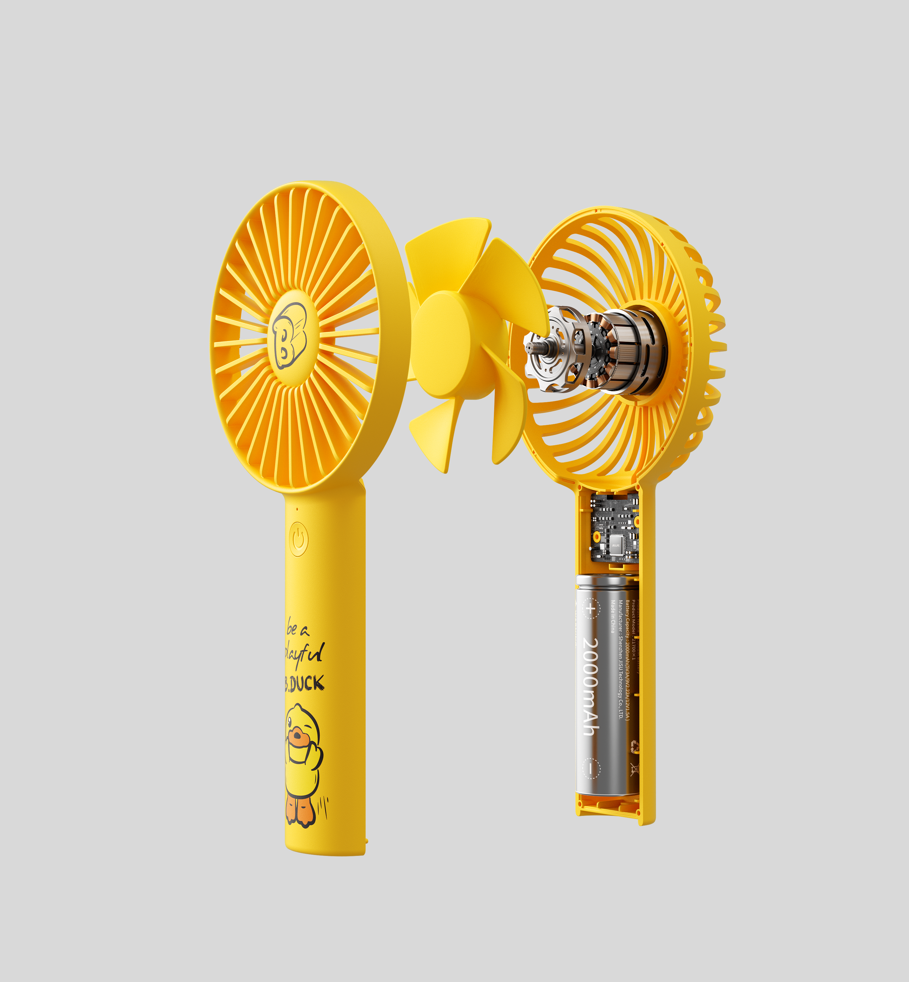 Product rendering，Small fan，Several elements，