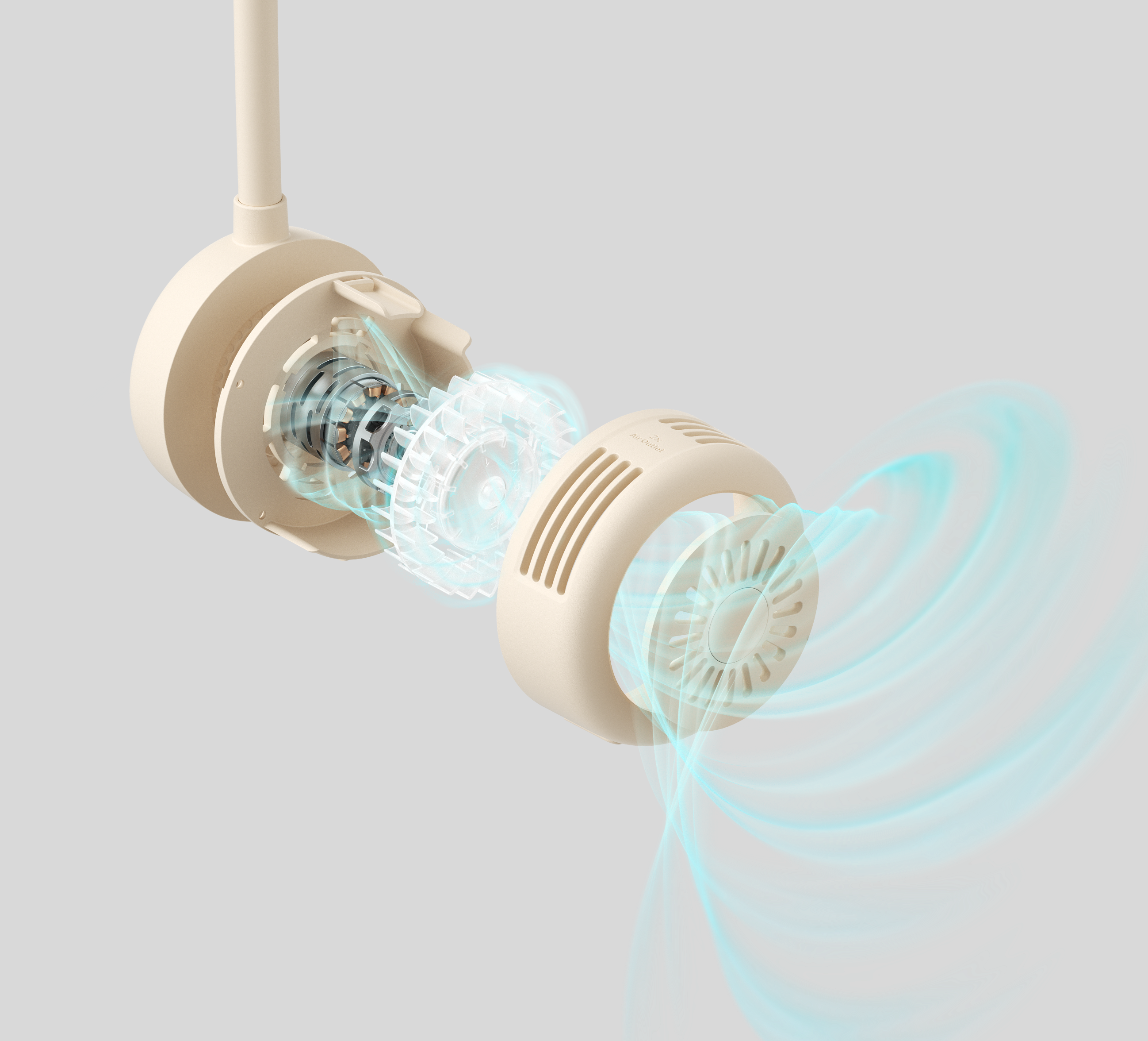 Product rendering，Small fan，Several elements，