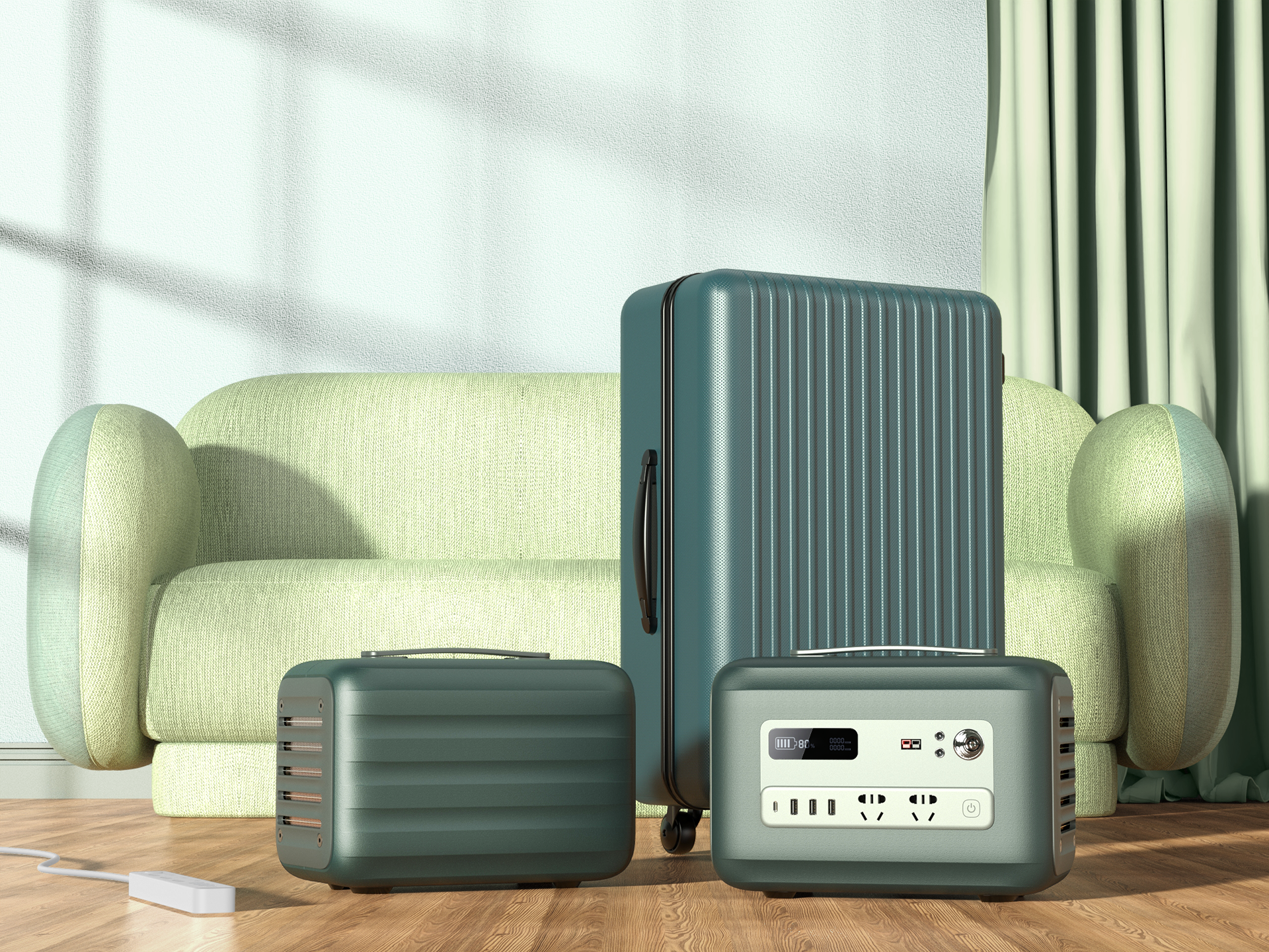 trunk，outdoors，Power Supply，Energy storage，Socket，Outdoor power supply，Energy storage power supply，Draw bar box，