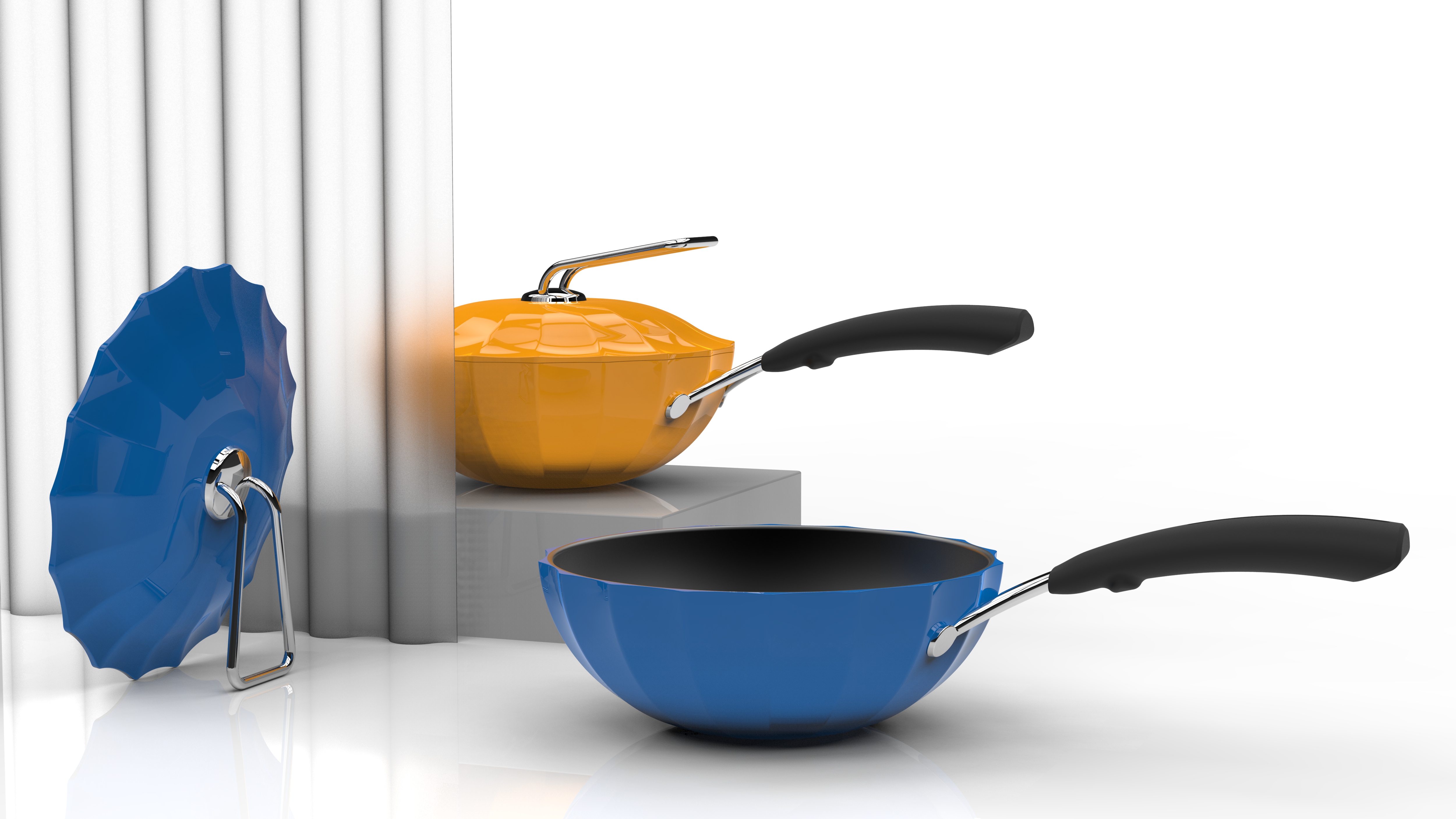 Move the beauty into the kitchen.，