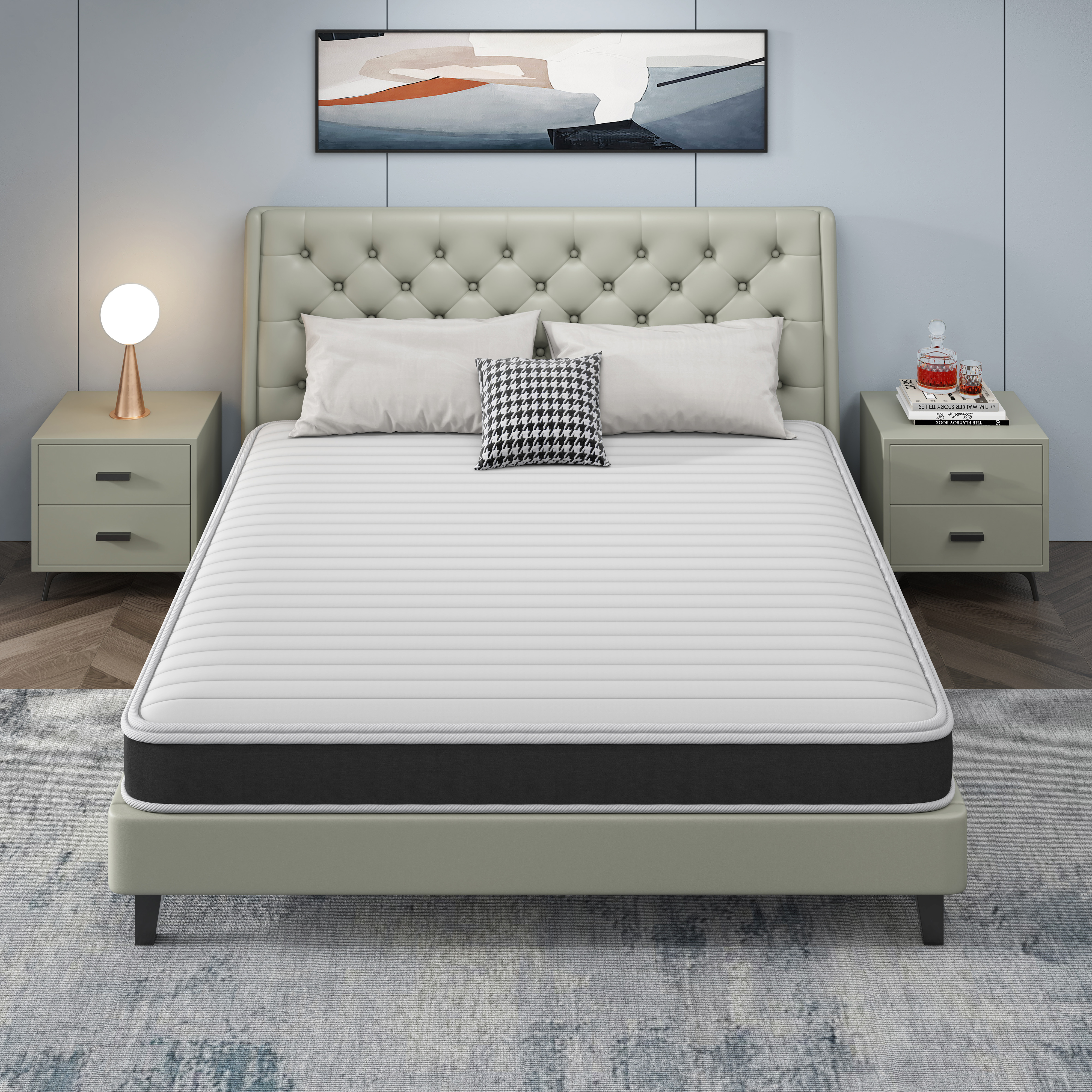 mattress，furniture，bedding article，Home textiles，Home Furnishing，Modeling and rendering animation tutorial，originality，Design，