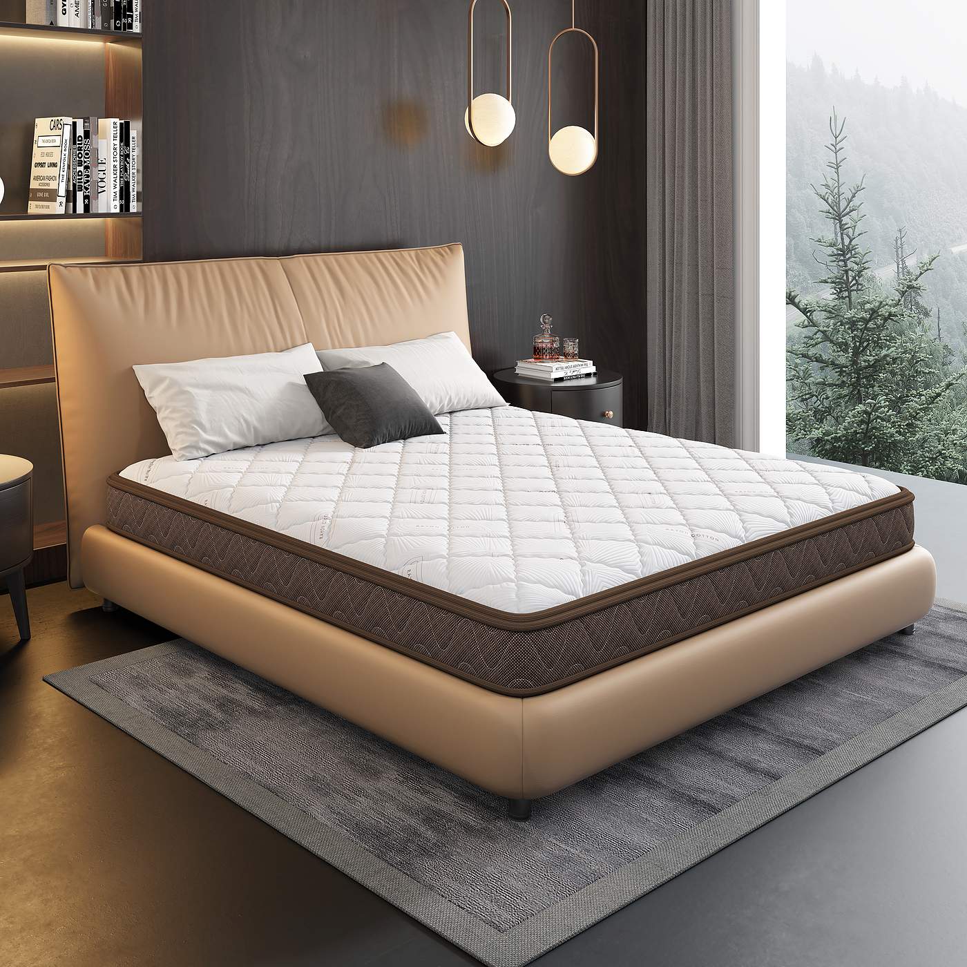 mattress，bedding article，Home textiles，furniture，product，originality，Design，Modeling and rendering animation tutorial，