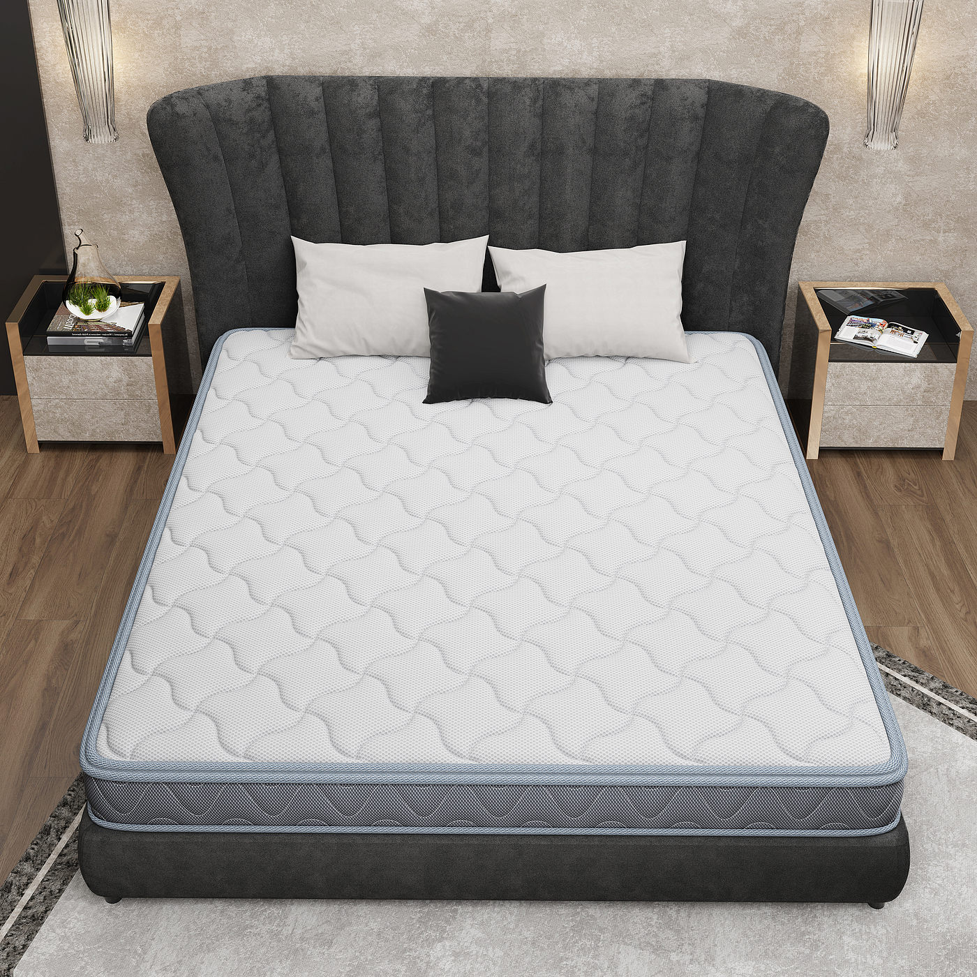 mattress，bedding article，furniture，Home Furnishing，product，originality，Design，Modeling and rendering animation tutorial，