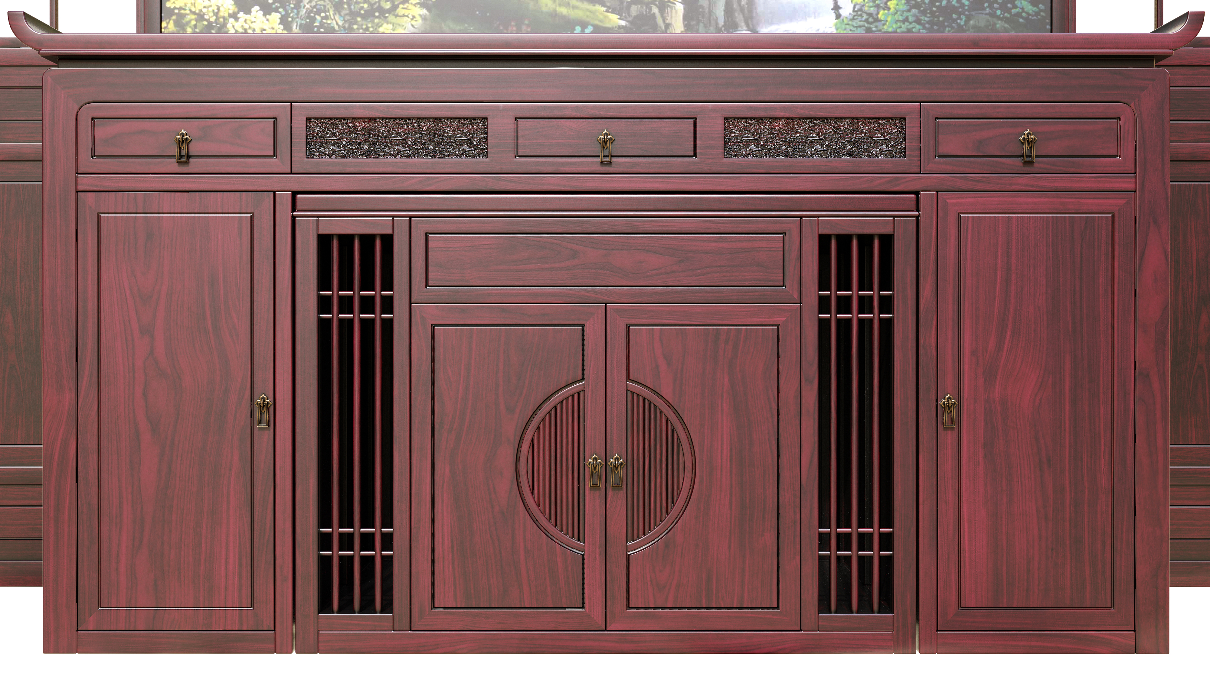 Chinese style，furniture，Carved，Home Furnishing，Modeling and rendering animation tutorial，product，originality，Design，