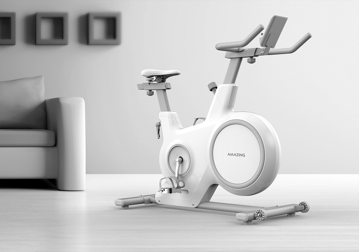 动感单车，健身，室内减肥，家用运动，磁控自行车，