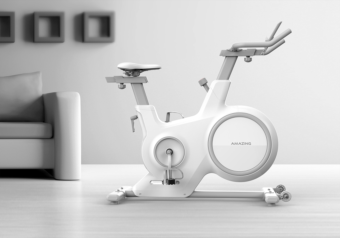 动感单车，健身，室内减肥，家用运动，磁控自行车，