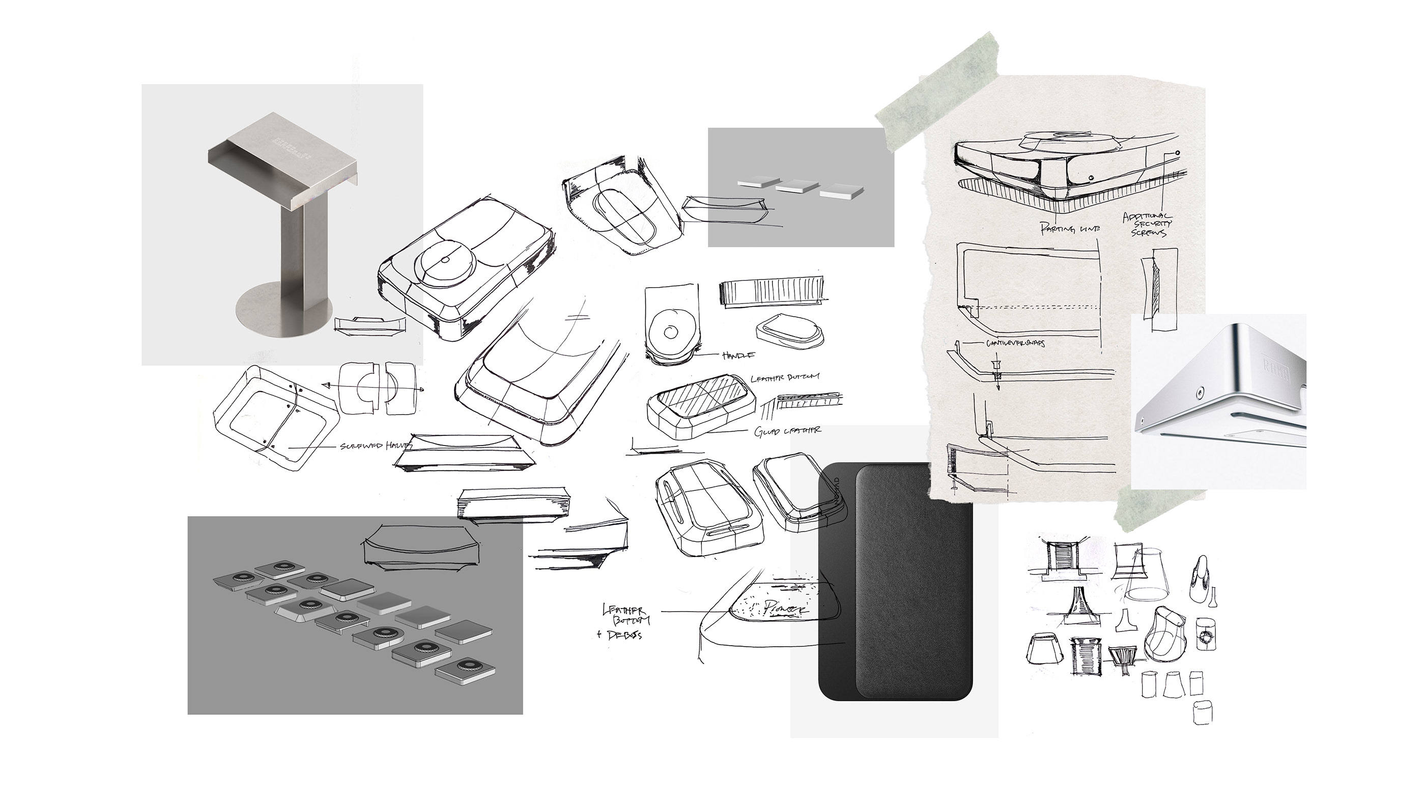 Multimedia player，electronic product，dj，music，Render，Model，