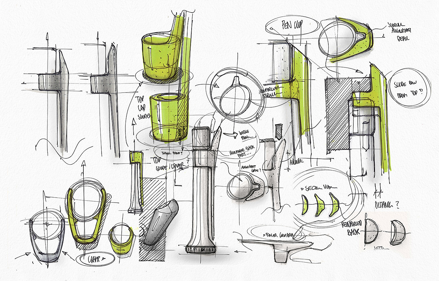 工业设计，草图，绘图，产品设计，