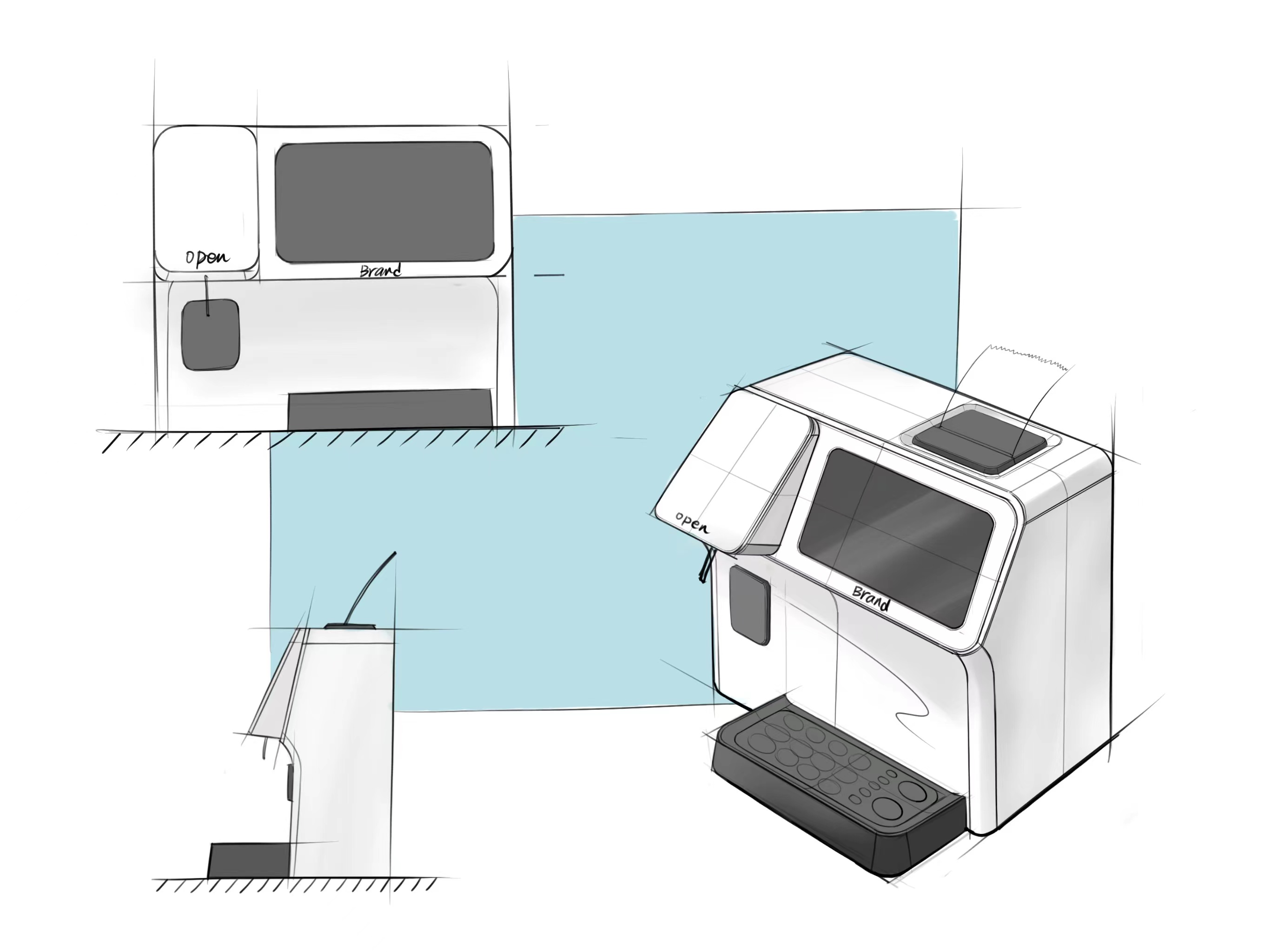 Hand drawn，Medical products，