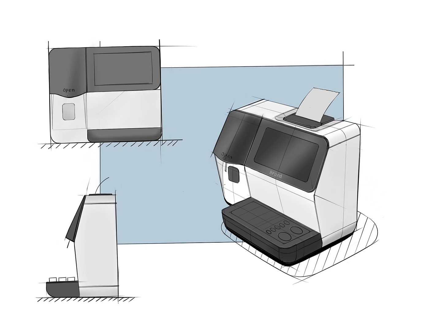 Hand drawn，Medical products，