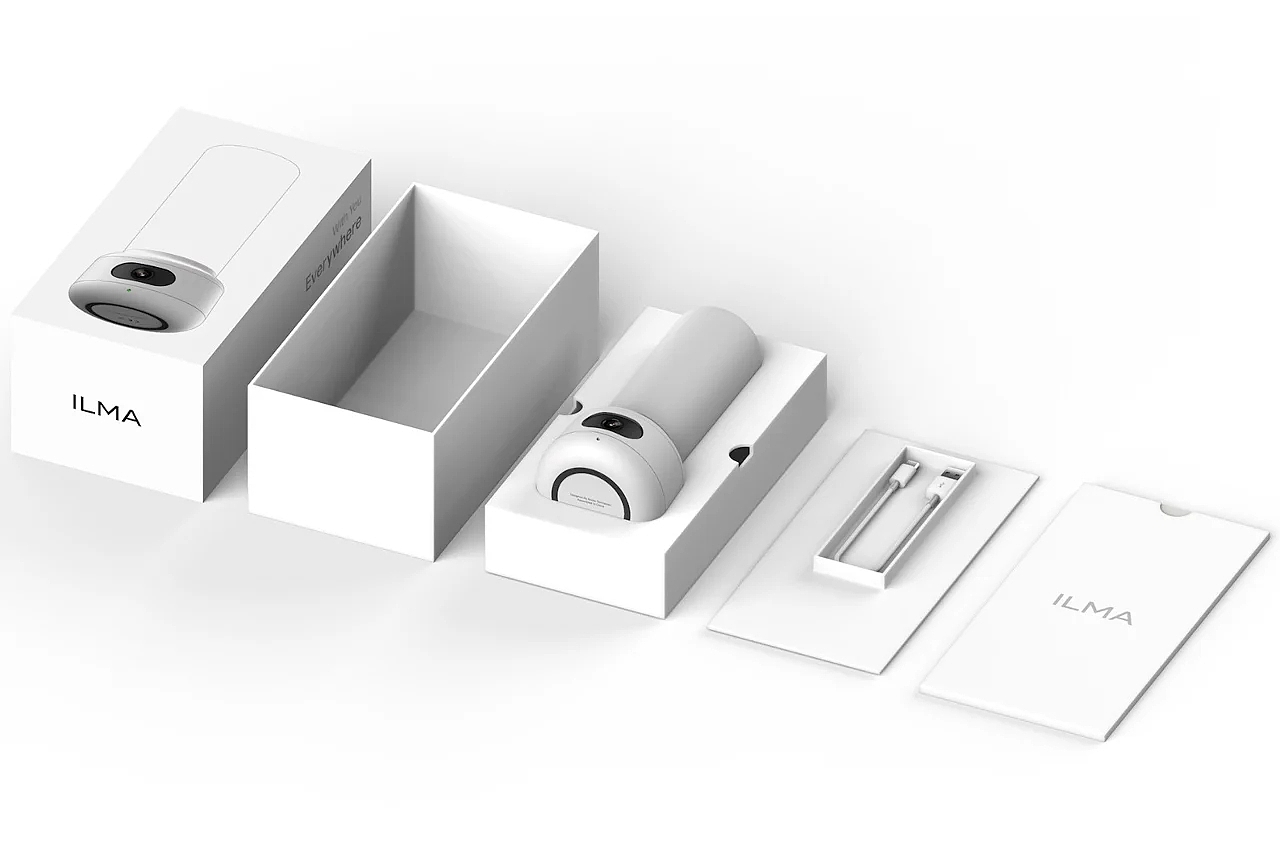 ILMA，product design，Portable，lamp，multi-function，Smoke alarm，