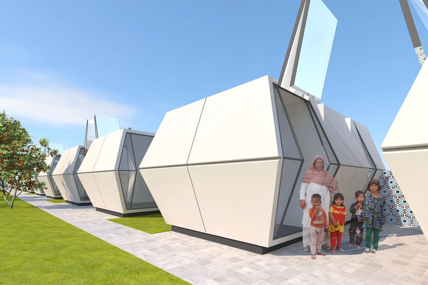 Origami，Prefabricated Pod，Folding design，immediate，Shelter，