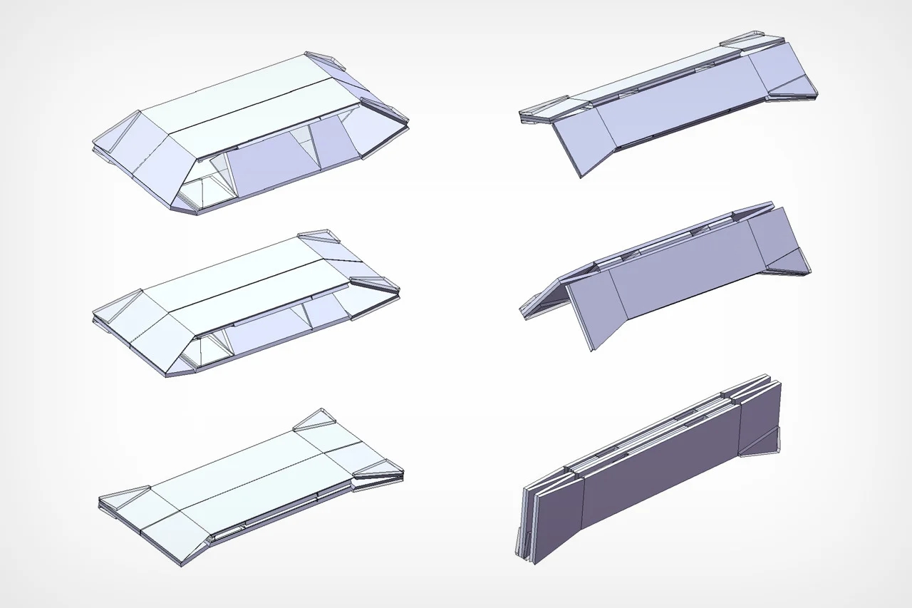 Origami，Prefabricated Pod，Folding design，immediate，Shelter，