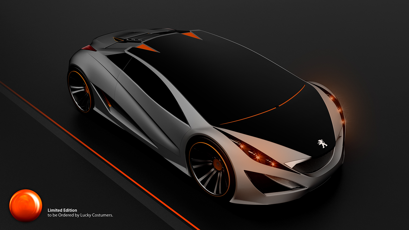 raven，vehicle，Sports car，conceptual design，