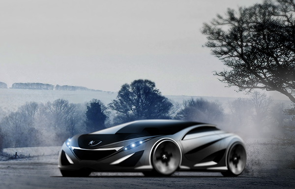 raven，vehicle，Sports car，conceptual design，