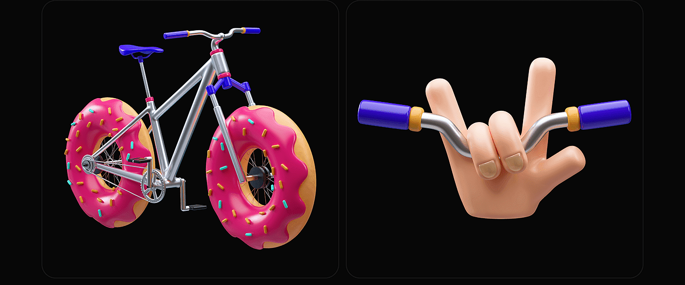 Bicycle，bicycle，c4d，NFT，Digital artwork，Blockchain，