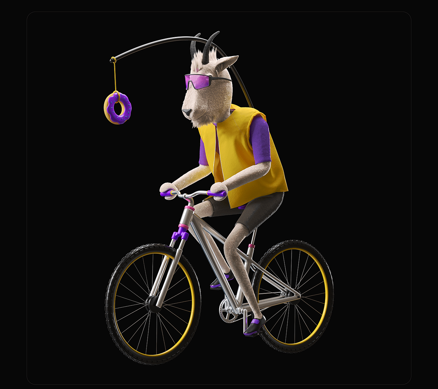 Bicycle，bicycle，c4d，NFT，Digital artwork，Blockchain，