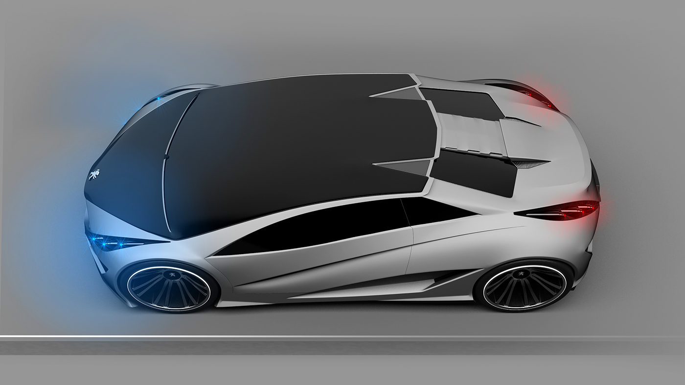 raven，vehicle，Sports car，conceptual design，
