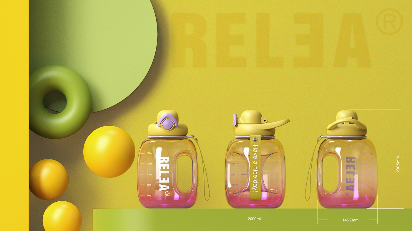 product design，Ton ton barrel，Gradient，Original design，