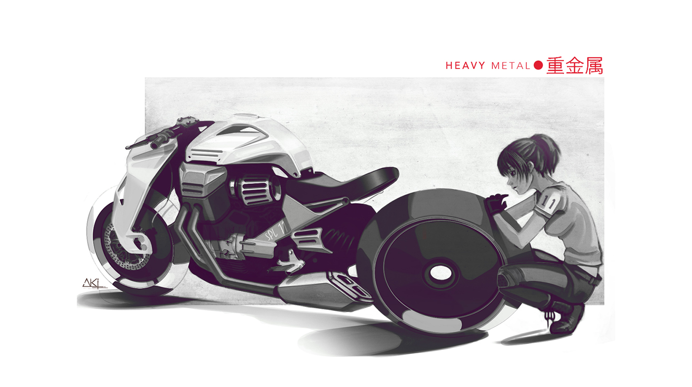 vehicle，Sketch design，motorcycle，product design，