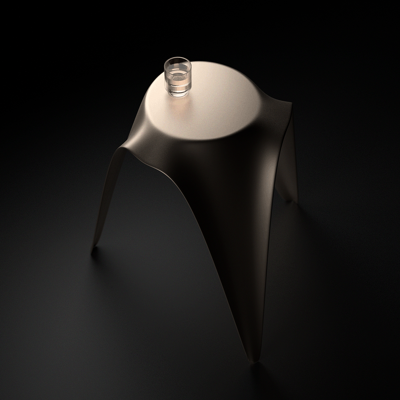 furniture，indoor，Metal，product design，Side table，