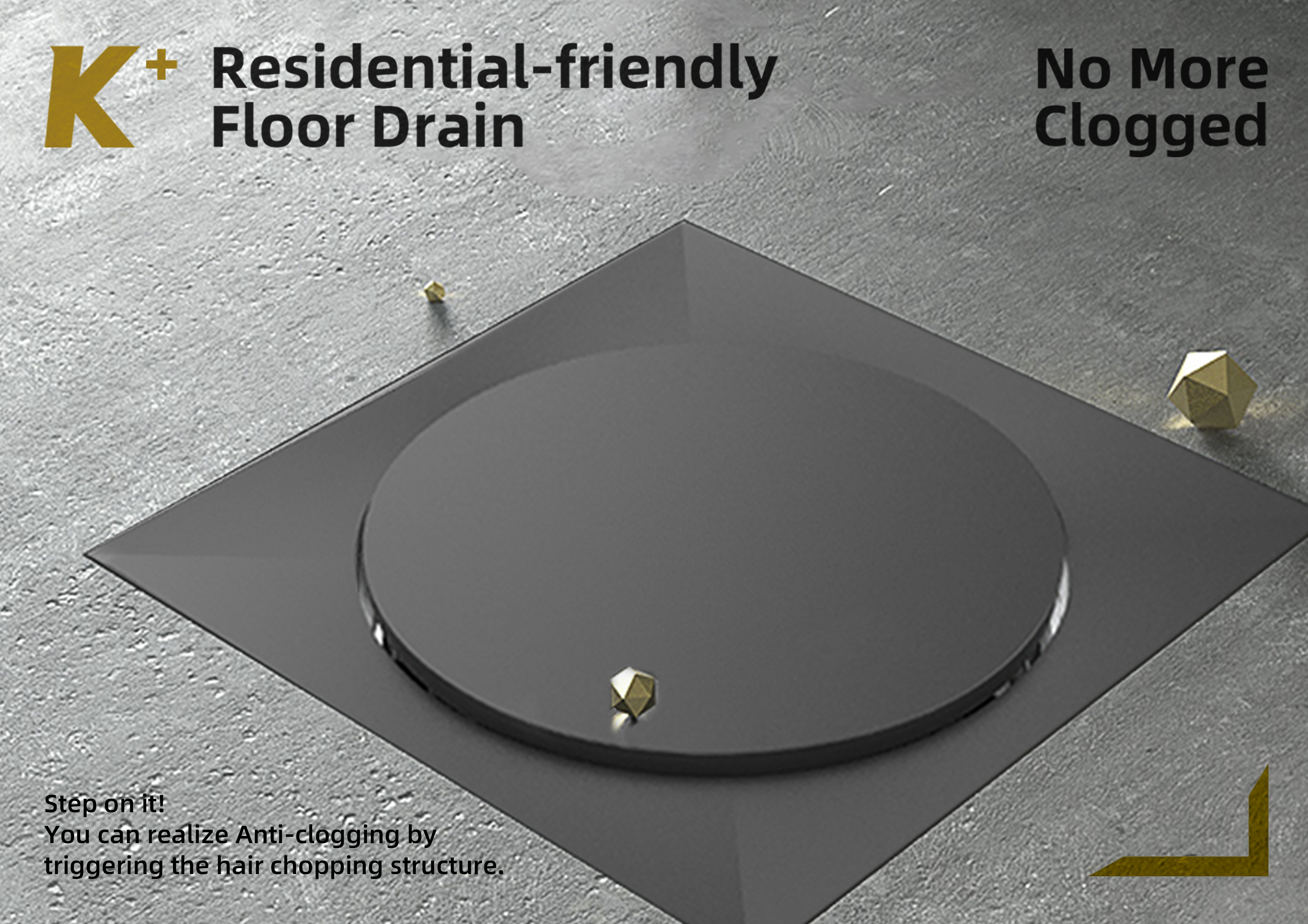 Broken hair floor drain，Habitat friendly，Bathroom floor drain，the floor drain，