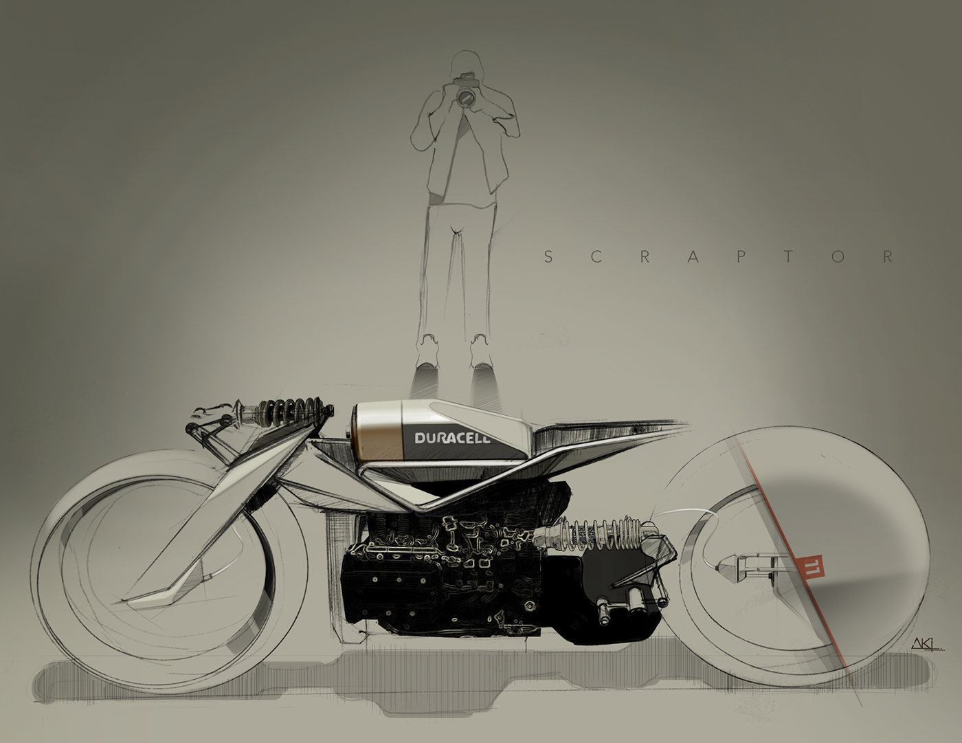 vehicle，Sketch design，motorcycle，product design，