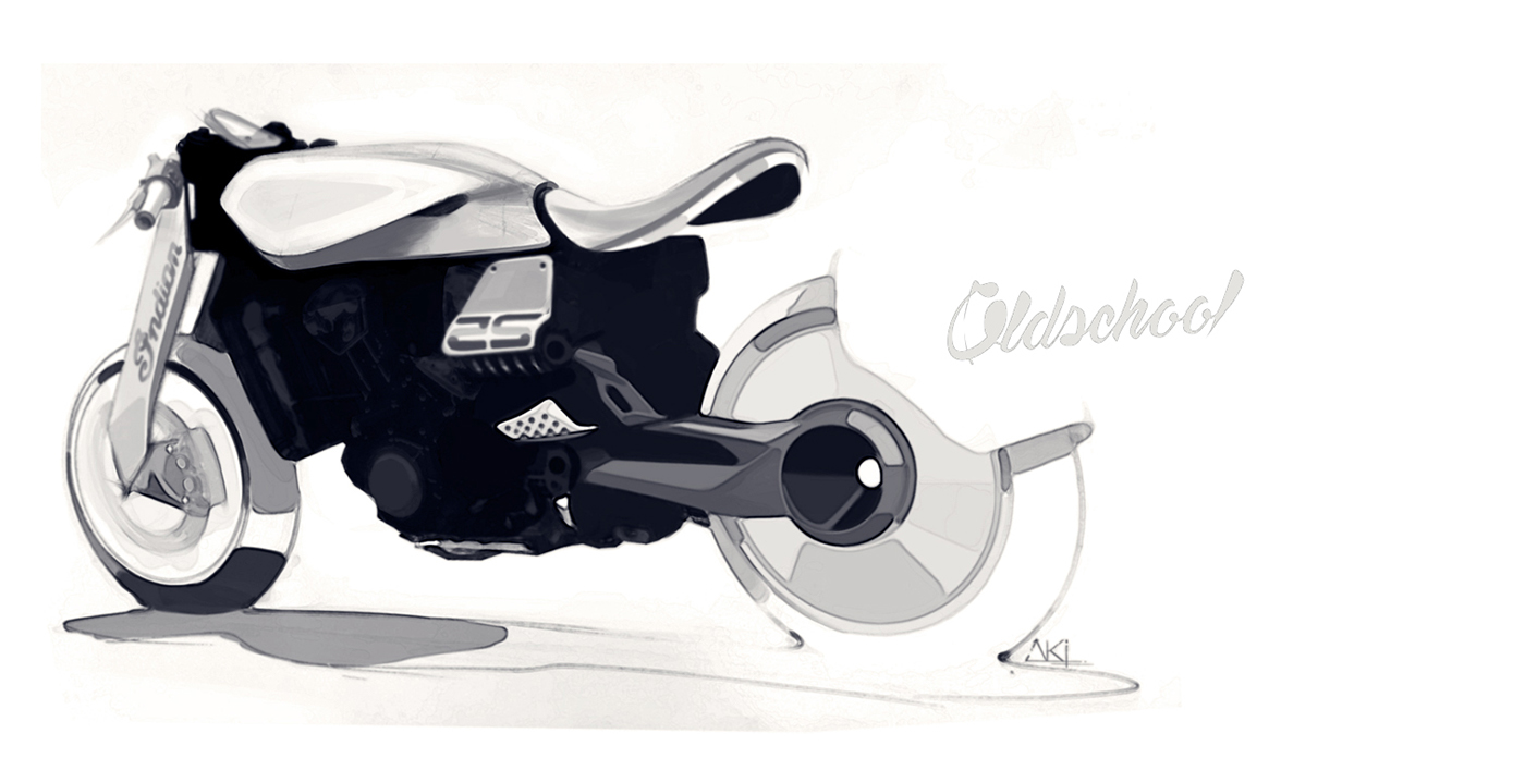 vehicle，Sketch design，motorcycle，product design，