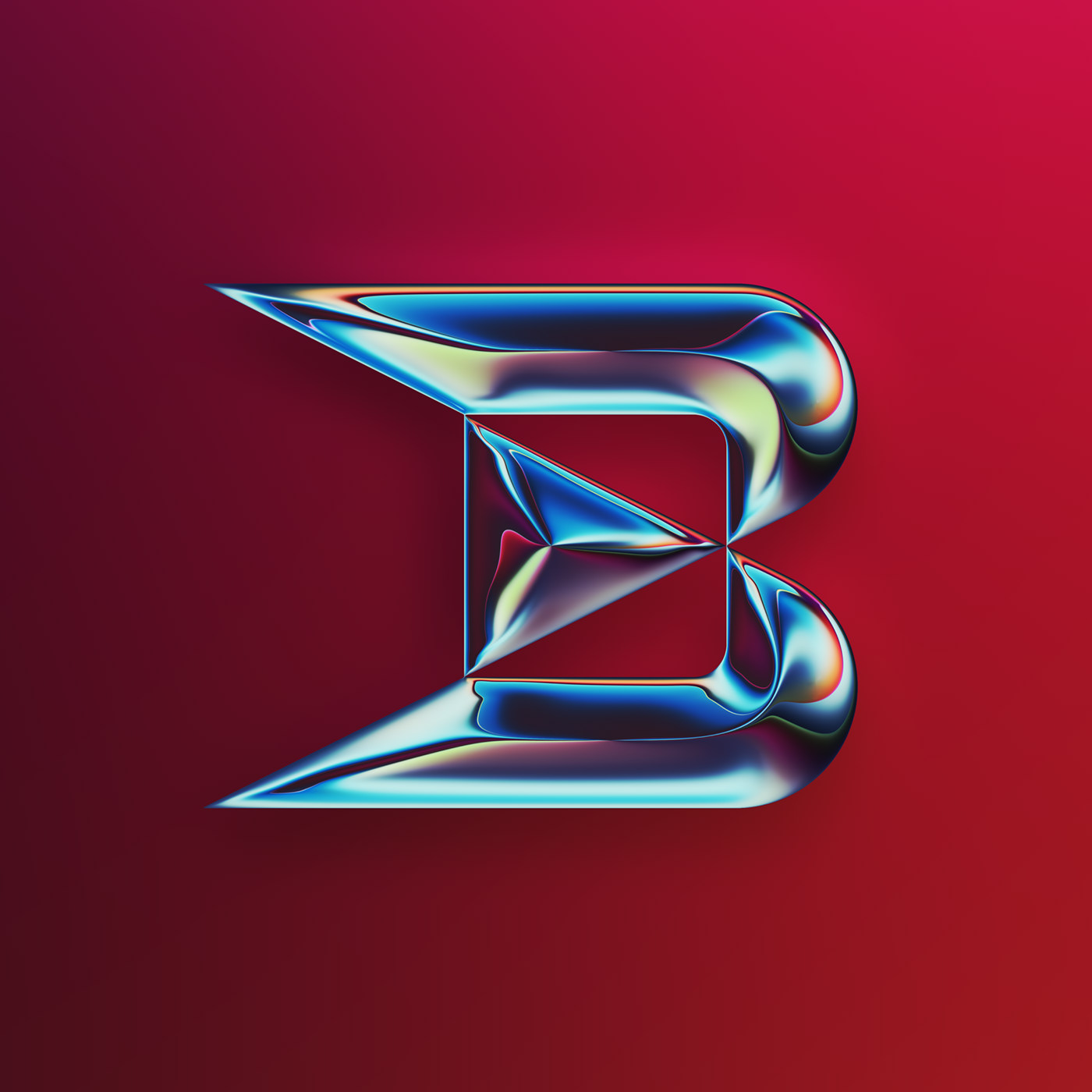 36 Days of Type，two thousand and twenty-two，abstract，Chromium metal，Render，Typesetting，