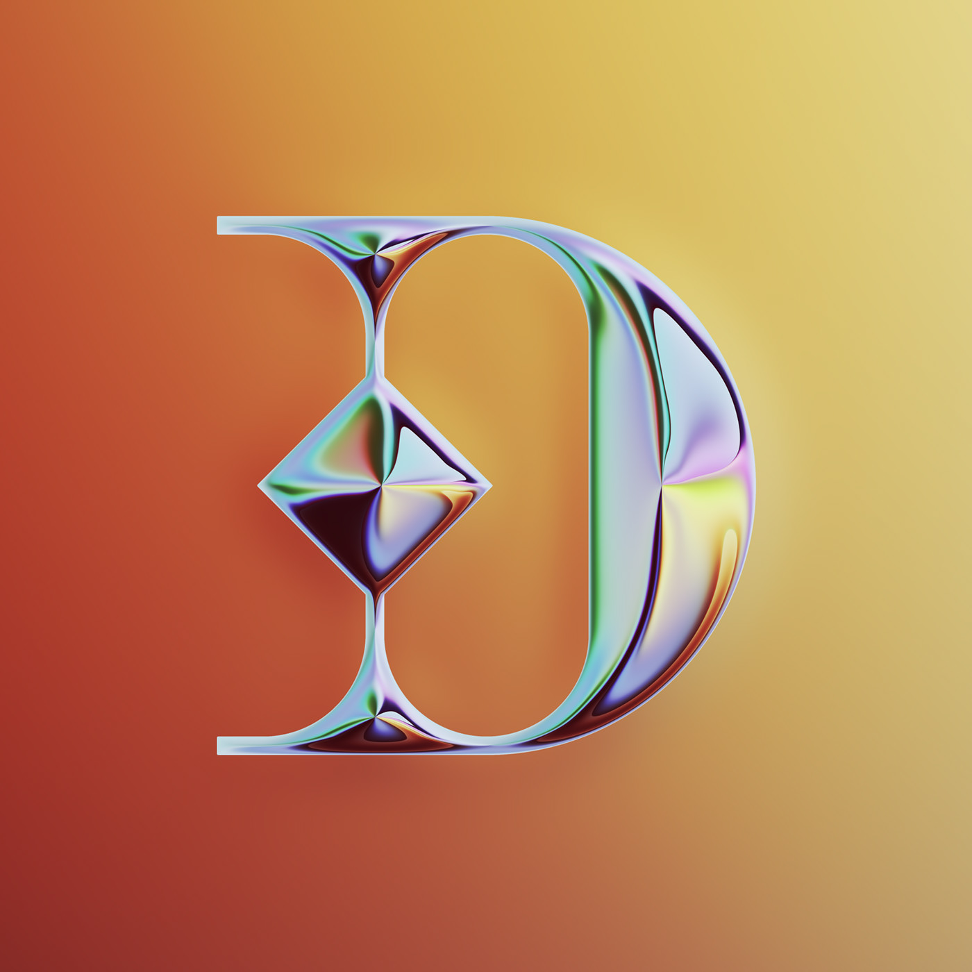 36 Days of Type，two thousand and twenty-two，abstract，Chromium metal，Render，Typesetting，