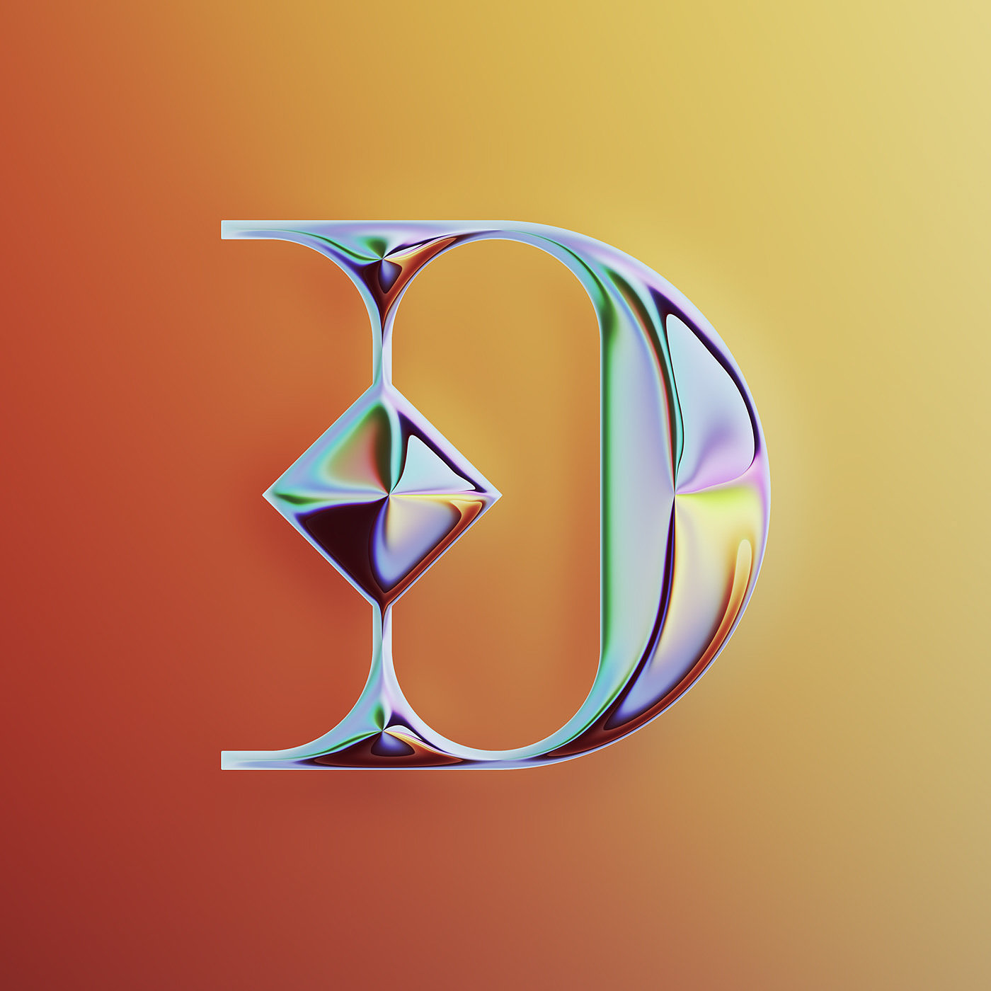 36 Days of Type，two thousand and twenty-two，abstract，Chromium metal，Render，Typesetting，