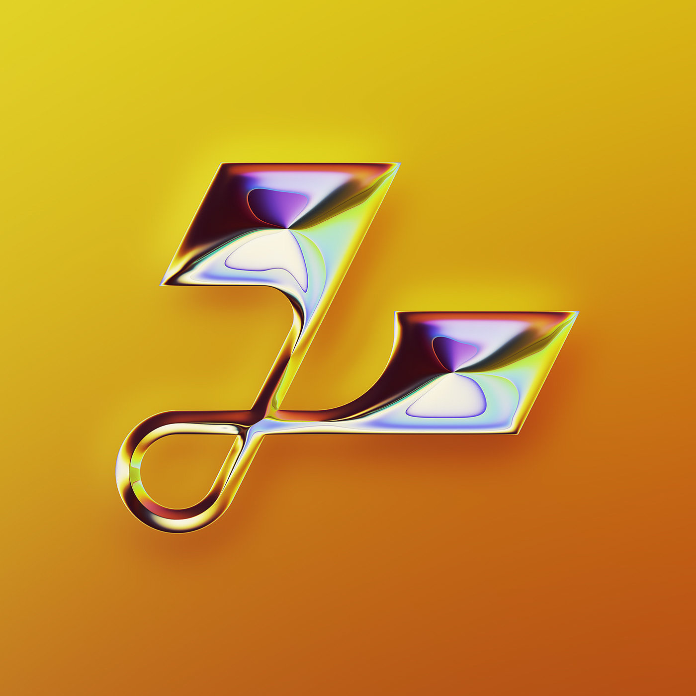 36 Days of Type，two thousand and twenty-two，abstract，Chromium metal，Render，Typesetting，