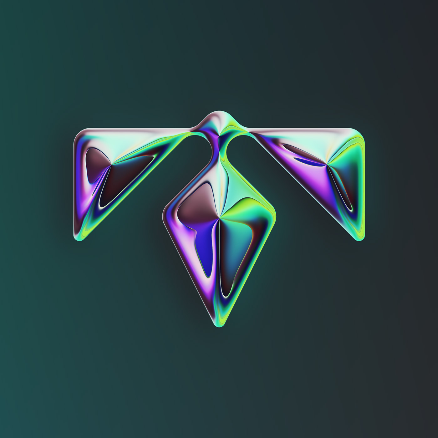 36 Days of Type，two thousand and twenty-two，abstract，Chromium metal，Render，Typesetting，