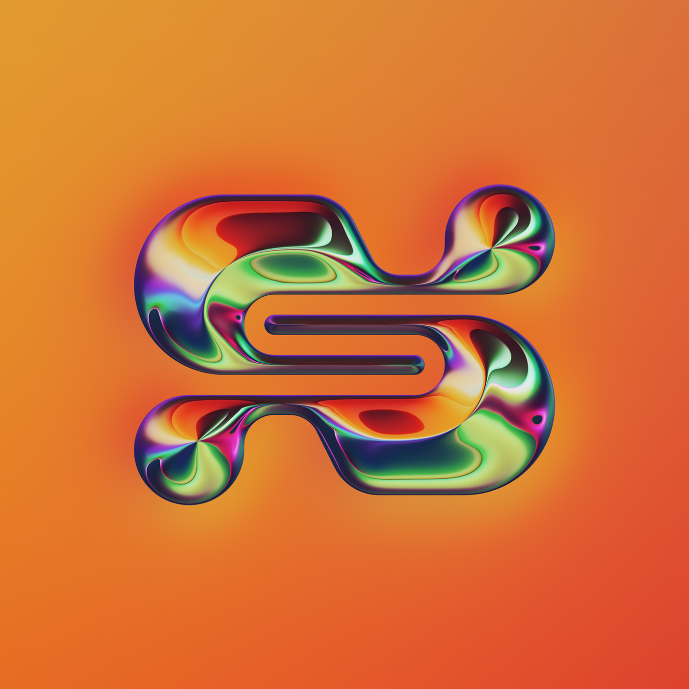 36 Days of Type，two thousand and twenty-two，abstract，Chromium metal，Render，Typesetting，