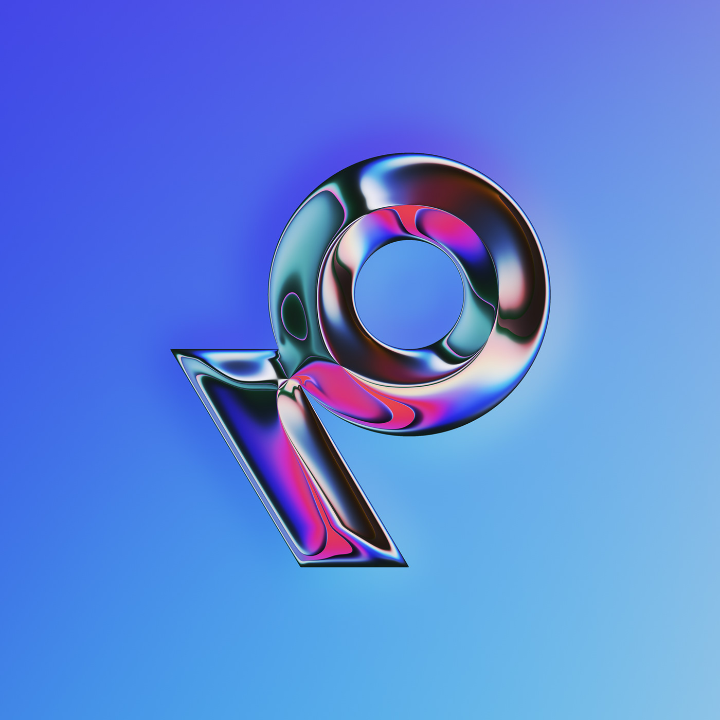 36 Days of Type，two thousand and twenty-two，abstract，Chromium metal，Render，Typesetting，