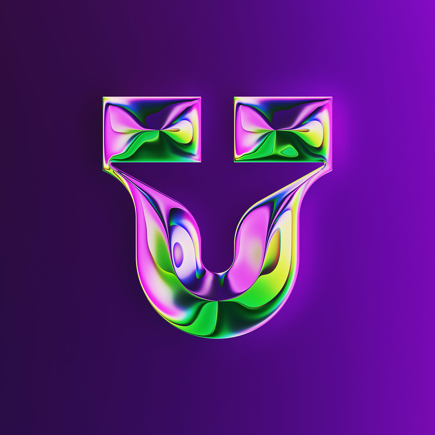 36 Days of Type，two thousand and twenty-two，abstract，Chromium metal，Render，Typesetting，