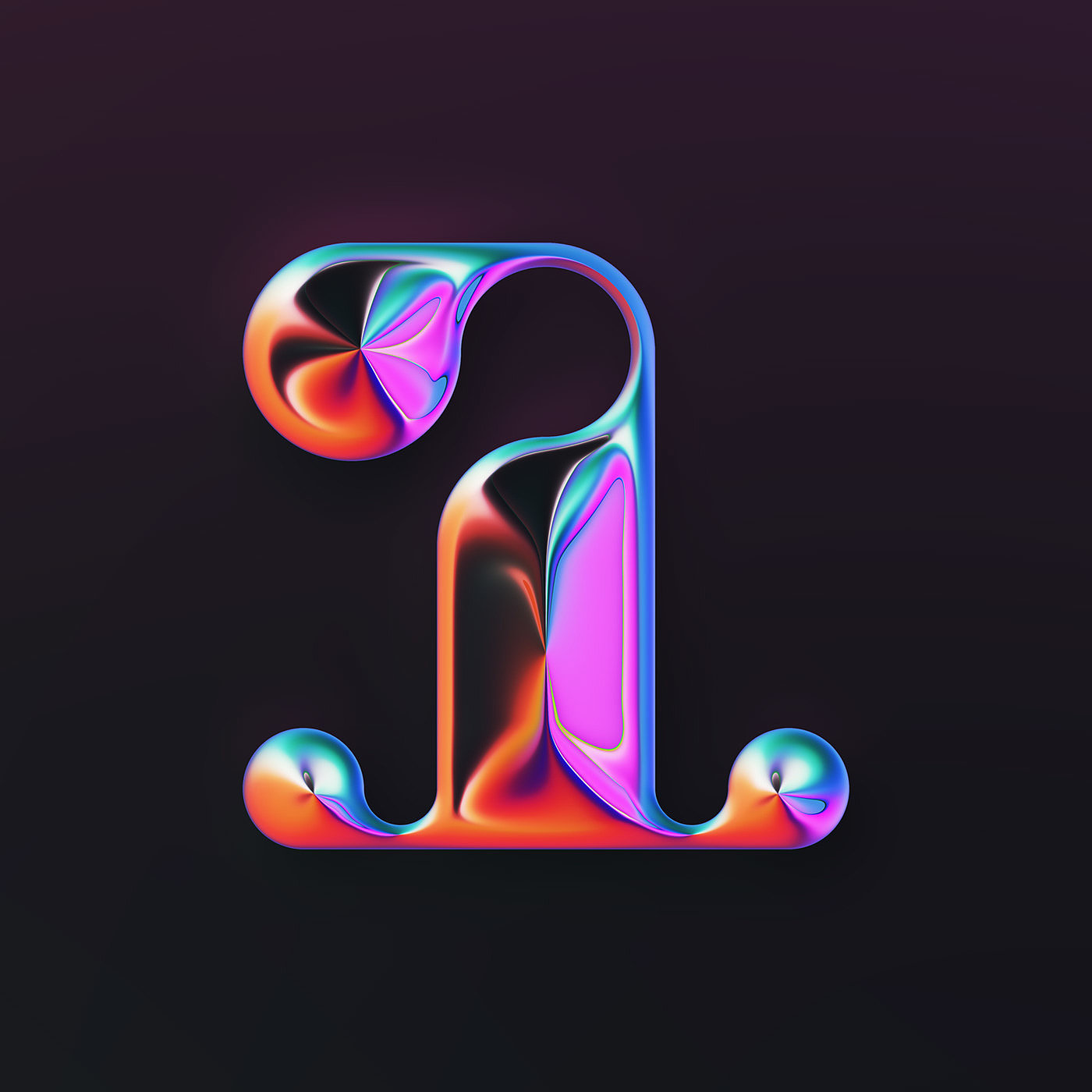 36 Days of Type，two thousand and twenty-two，abstract，Chromium metal，Render，Typesetting，