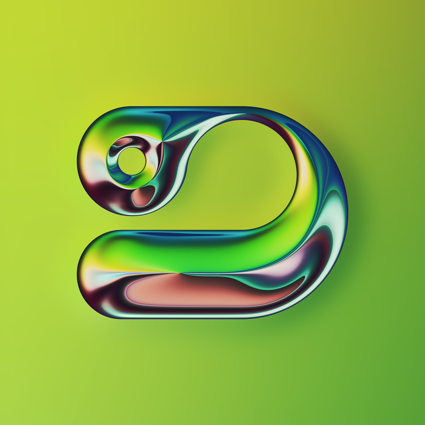 36 Days of Type，two thousand and twenty-two，abstract，Chromium metal，Render，Typesetting，