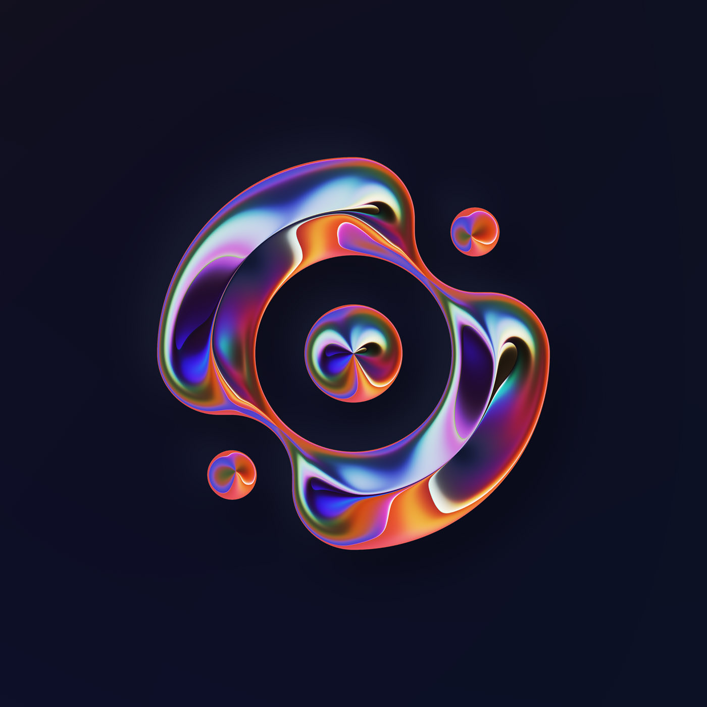 36 Days of Type，two thousand and twenty-two，abstract，Chromium metal，Render，Typesetting，