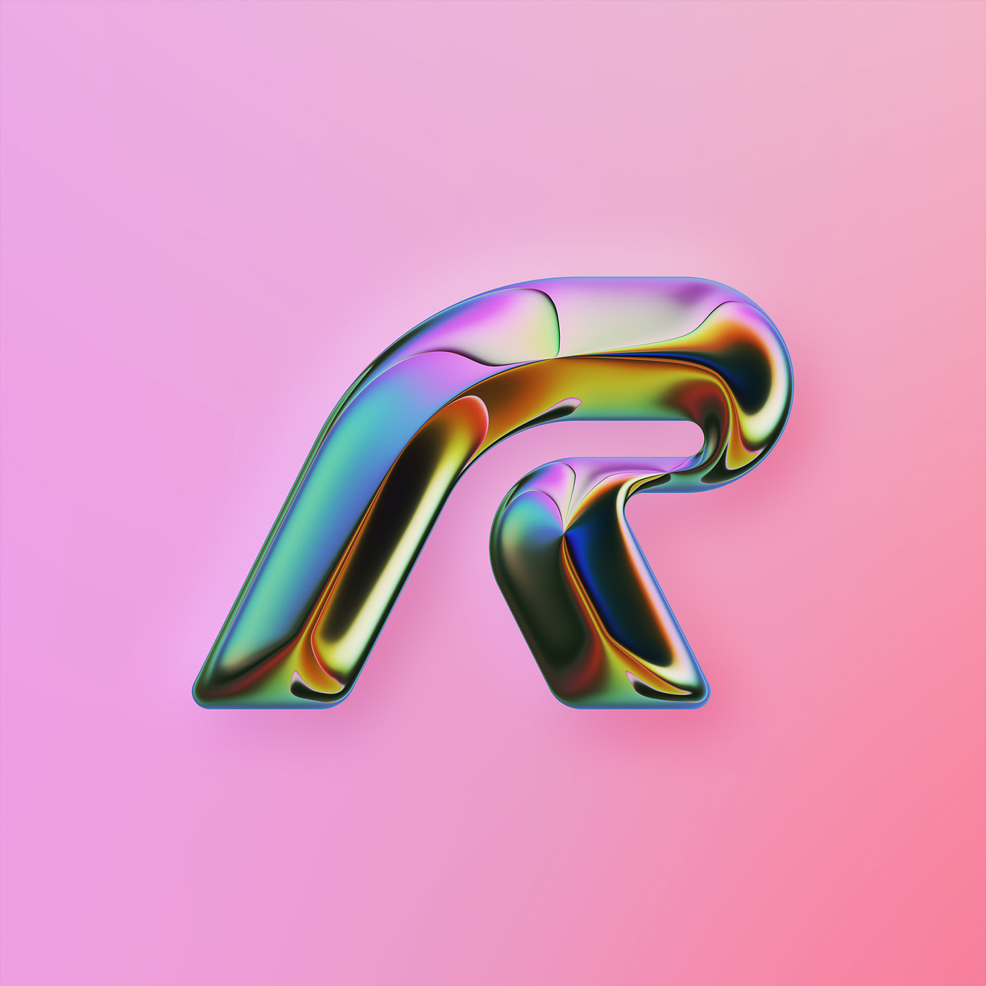 36 Days of Type，two thousand and twenty-two，abstract，Chromium metal，Render，Typesetting，