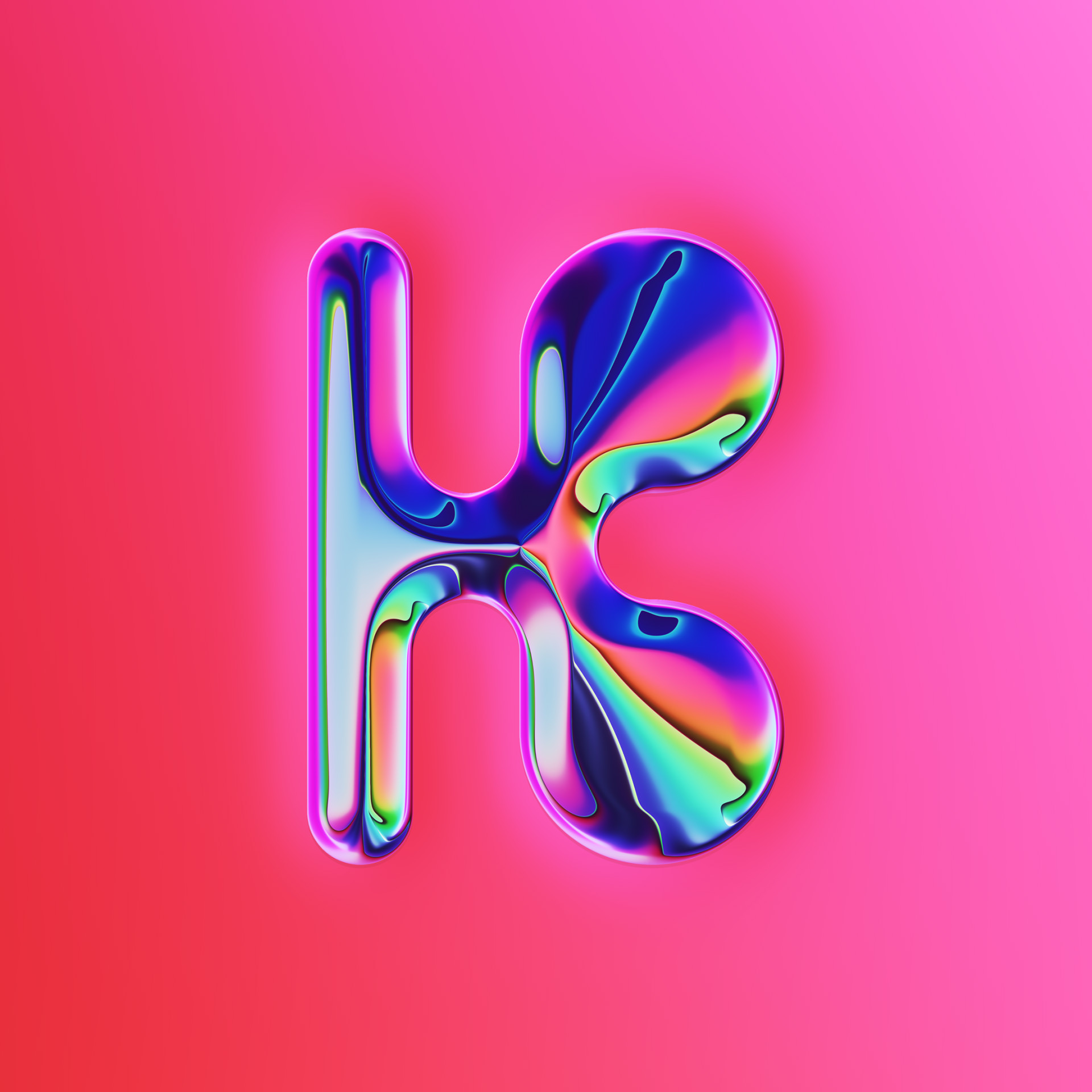 36 Days of Type，two thousand and twenty-two，abstract，Chromium metal，Render，Typesetting，