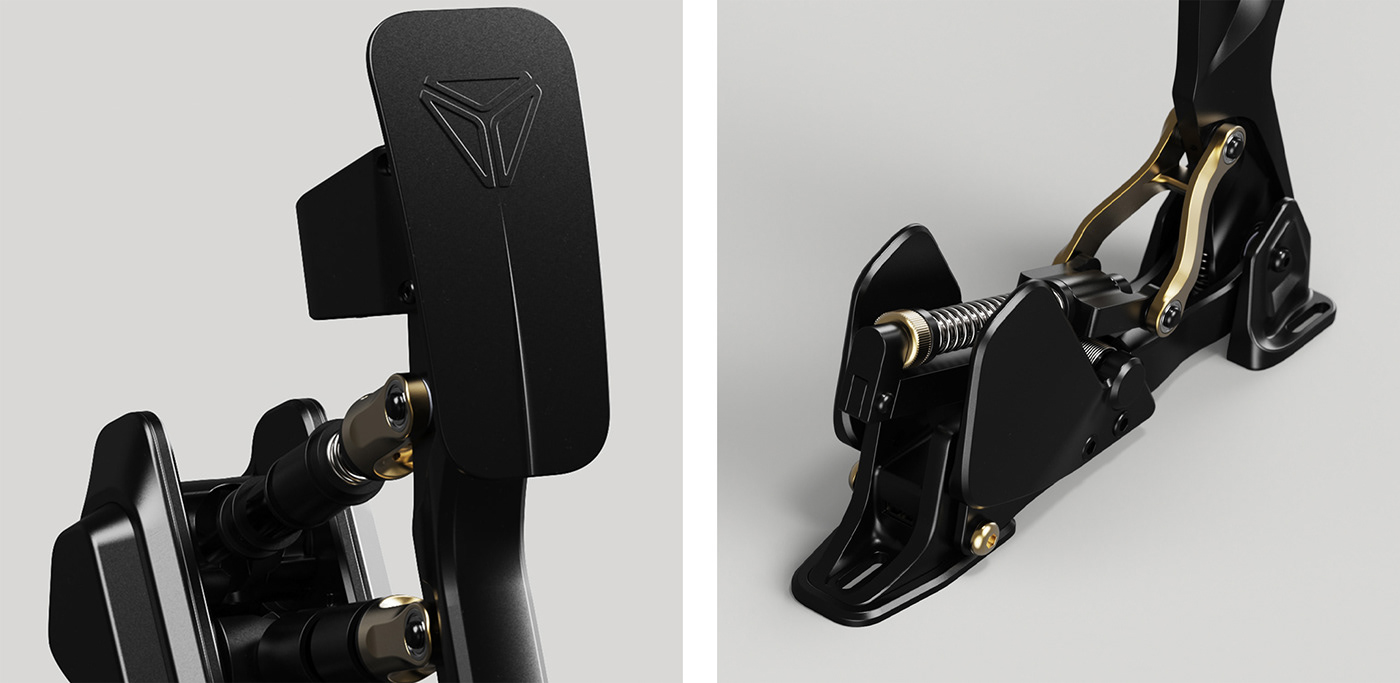 industrial design，pedal，Render，Simulation technology，Automobile design，