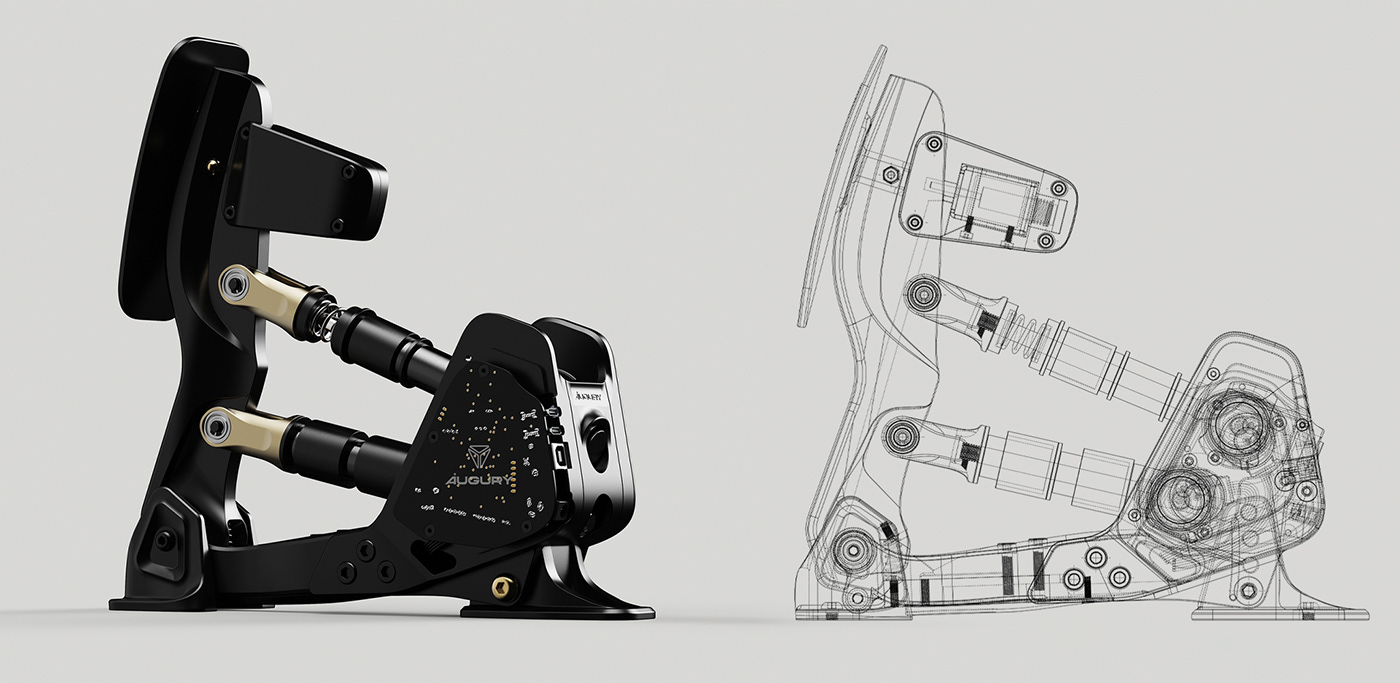 industrial design，pedal，Render，Simulation technology，Automobile design，