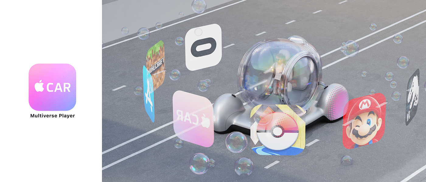 Apple，automobile，industrial design，product design，multivariate，game，